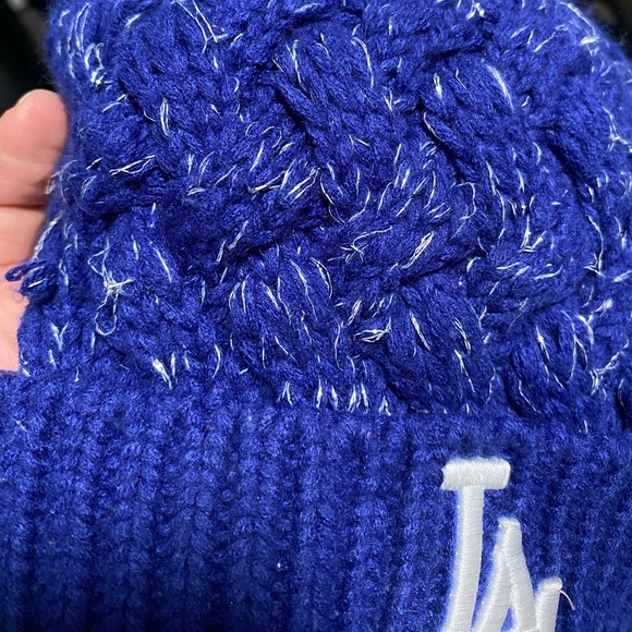 Los Angeles Dodgers Kids Blue Cuff Knit Hat Beanie - Picture 5 of 6